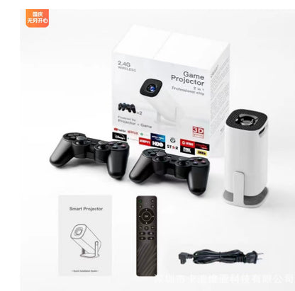 New game version HY300/P30 4K Android 11 game console HD projection home projector