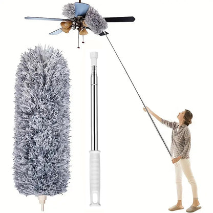Duster for Home Dusting and Ceiling Cleaning with Extendable Handle