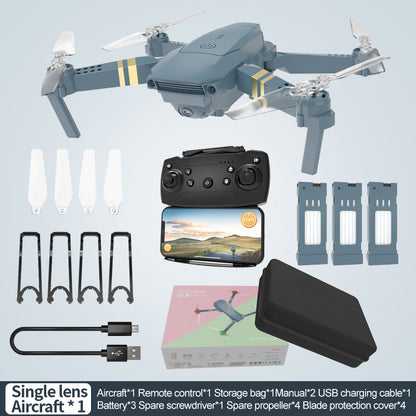 Lighting E58 Folding Drone 4K Aerial Photography HD Quadcopter Wifi Fixed Height Remote Control Aircraft